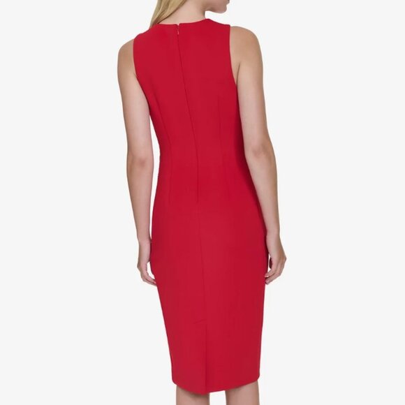 Andrew Marc Sleeveless Beaded Sheath Dress NWT Size 8 - Picture 4 of 6